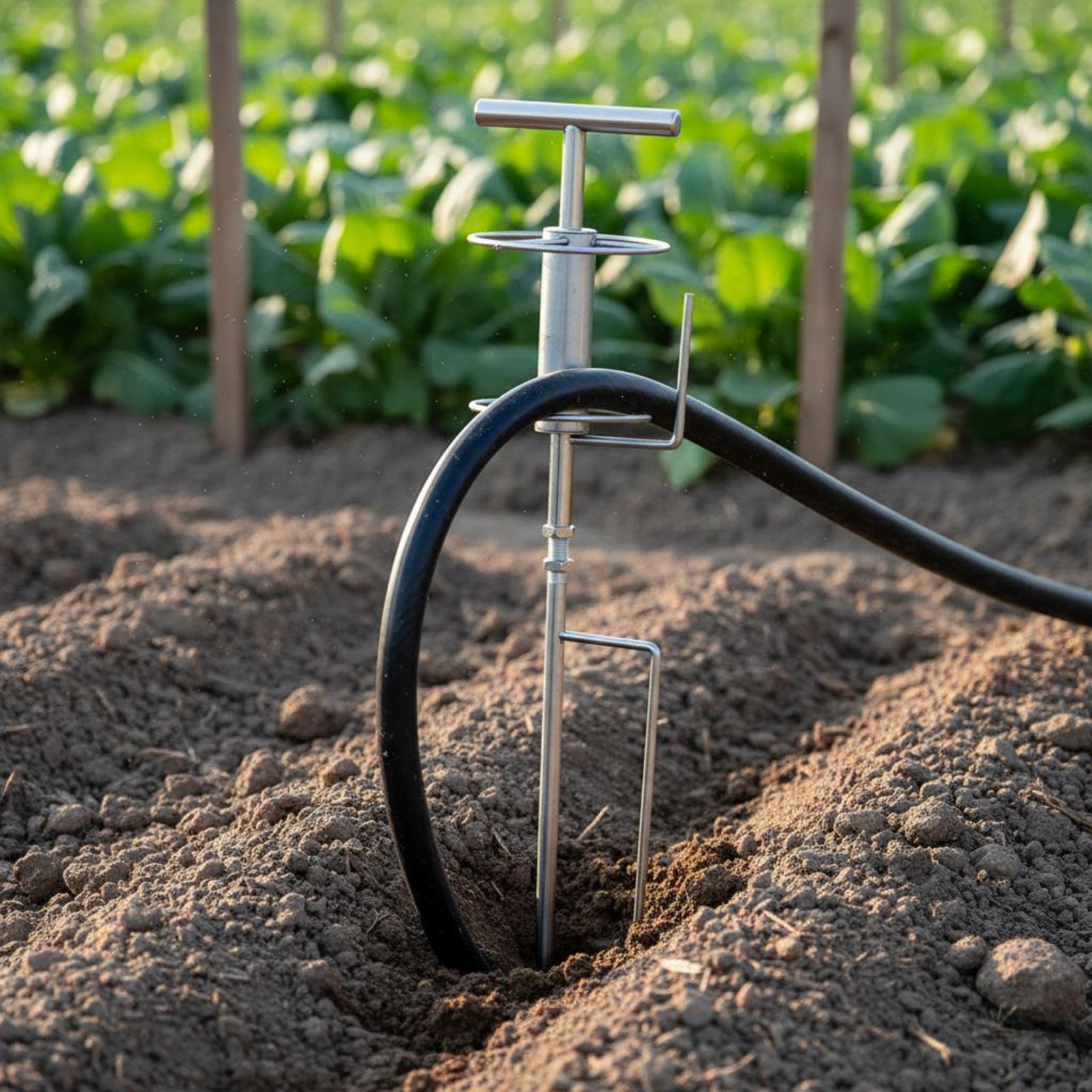 Gardening Tools Guide - أداة سحب خراطيم زراعية معدنية مزدوجة