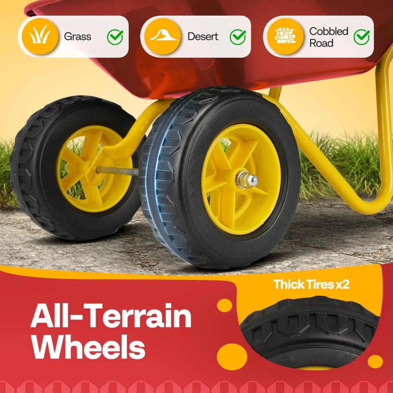 عربة يد للأطفال مع مجموعة أدوا - مراجعة Gardening Tools Gifts وسعره